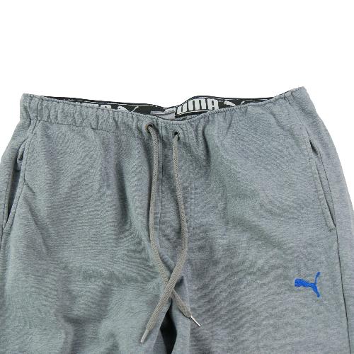 Sportswear - Puma Jogging Essentials Logo Pants Jogger à bords-côtes Molleton gris chiné Homme Taille XL - photo 6