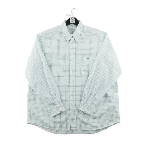 Lacoste Chemise classique Homme Taille L à carreaux Blanc