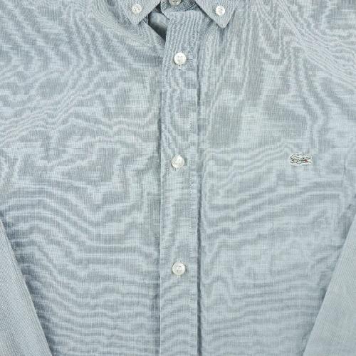 Football Américain - Lacoste Chemise classique Homme Taille L uni Gris - photo 8