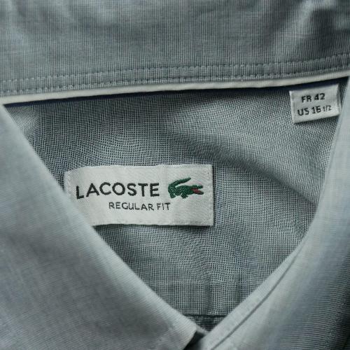 Football Américain - Lacoste Chemise classique Homme Taille L uni Gris - photo 8