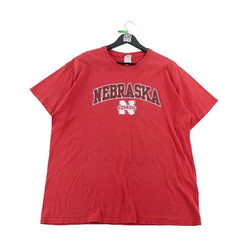 NCAA T-shirt manches courtes NCAA Nebraska Homme Taille XL Rouge