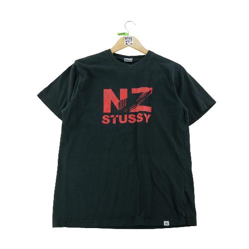 Stüssy T-shirt manches courtes NZ Stussy Streetwear Homme Taille M Noir