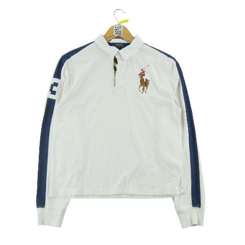 Golf - Polo Ralph Lauren Polo manches longues Big Pony Mesh 3 Vintage Homme Taille S Blanc - photo 9