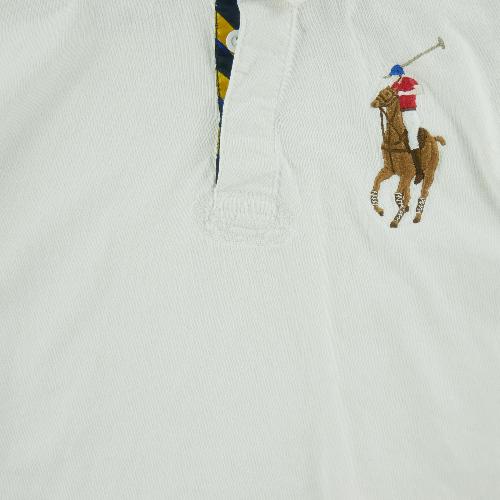 Golf - Polo Ralph Lauren Polo manches longues Big Pony Mesh 3 Vintage Homme Taille S Blanc - photo 9