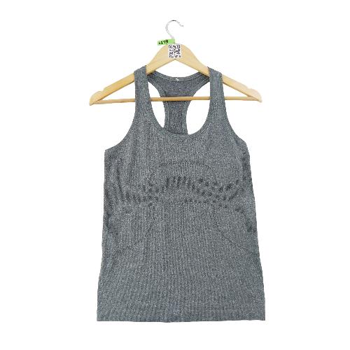 Lululemon Débardeurs Athlete Seamless Gym Femme Taille M Gris