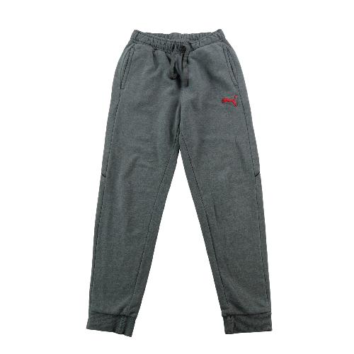 Puma Jogging Coupe fuselée Logo Cat brodé rouge Molleton Poignets côtelés Homme Taille XS