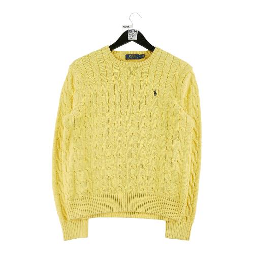 Polo Ralph Lauren Pull Cable Knit Femme Taille L Jaune