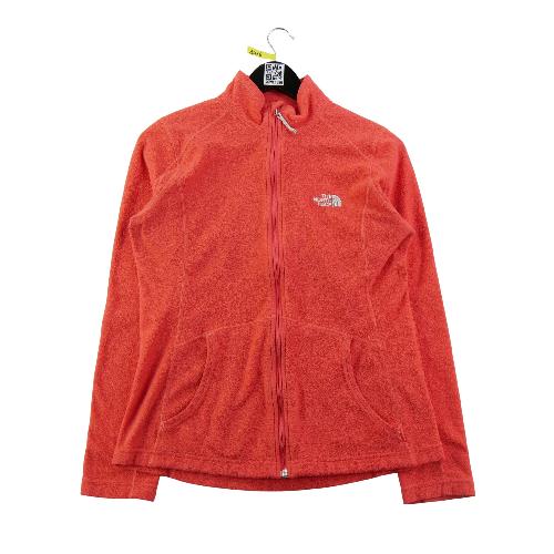 The North Face Veste polaire Logo brodé Coupe cintrée Col montant Femme Taille M Corail
