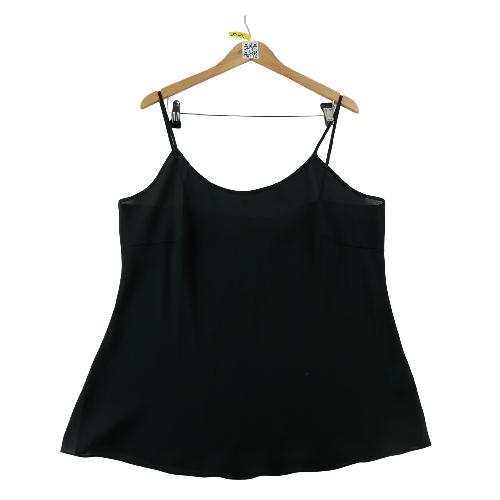 Lauren Ralph Lauren Débardeurs Caraco fines bretelles Coupe évasée Femme Taille XL Noir