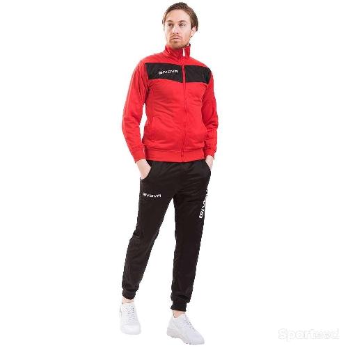 Survêtement Givova Rouge / Bleu Taille XXXXL Homme Neuf et Authentique