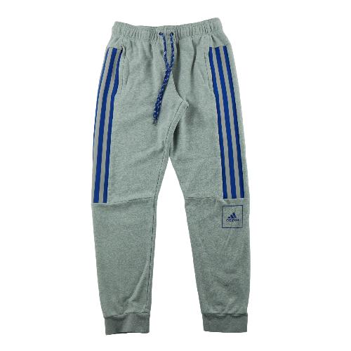 Adidas Jogging 3-Stripes Badge of Sport Bas resserrés Cordon de serrage Homme Taille M Gris