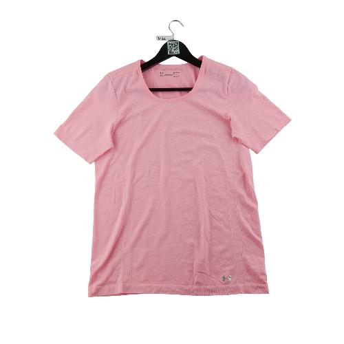 Under Armour T-shirt Threadborne Seamless Fitted Short Sleeve HeatGear Femme Taille L Rose