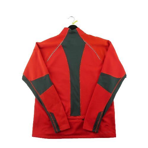 Course à pied trail - The North Face Pull polaire Momentum Thermal 1/2 Zip FlashDry Homme Taille M Rouge - photo 9