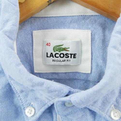 Sportswear - Lacoste Chemise classique Homme Taille M uni Bleu - photo 8