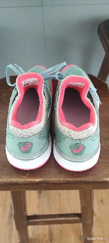 Tennis - Chaussures tennis / padel Terre Battue / Clay Asics Court FF 3 - Taille 40.5 - Vert d'eau et rose - photo 6