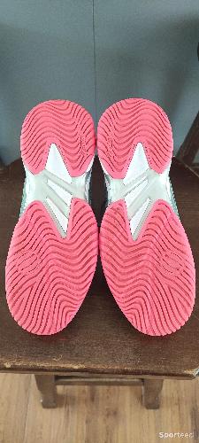 Tennis - Chaussures tennis / padel Terre Battue / Clay Asics Court FF 3 - Taille 40.5 - Vert d'eau et rose - photo 6