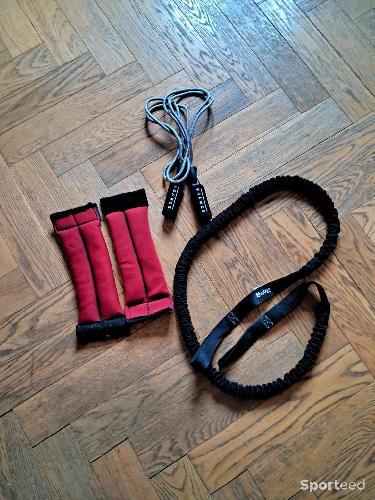 Lot Fitness Domyos & Kaytan – Corde à Sauter + Élastique de Résistance + Lests Chevilles/Poignets
