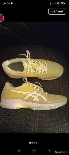 Tennis - Chaussures tennis / padel haut de gamme Clay Asics Solution Speed FF - Taille 39.5 - photo 6