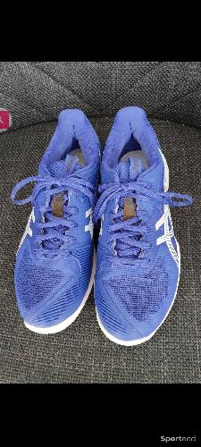 Tennis - Chaussures tennis / padel haut de gamme Toutes Surfaces Asics Solution Speed FF 3 - Taille 40 - Bleu et blanc - photo 5
