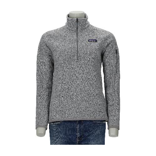 Patagonia Pull polaire Better Sweater 1/4-Zip Coupe ajustée Worn Wear Femme Taille M Gris