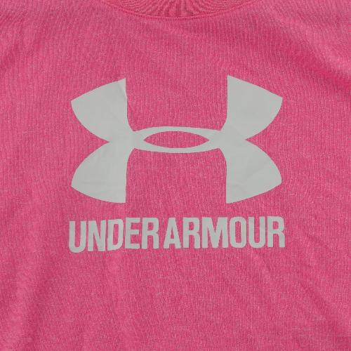 Fitness / Cardio training - Under Armour T-shirt Grand logo UA Coupe standard Col rond Femme Taille M Rose - photo 7