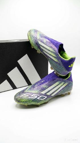 Football - Crampons de Football Adidas F50 (Coloris Violet / Jaune Fluo / Blanc) - photo 5
