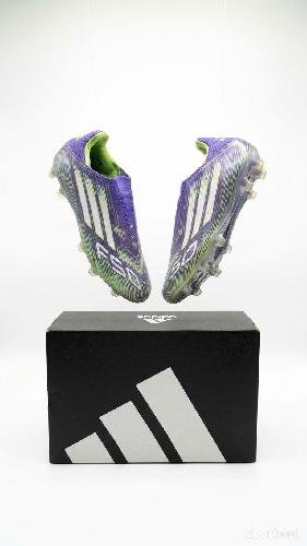 Football - Crampons de Football Adidas F50 (Coloris Violet / Jaune Fluo / Blanc) - photo 5