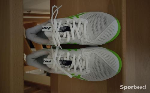 Tennis - Chaussures Asics Solution Speed FF 3 - Haut de gamme - Tennis et Padel - Blanc/Vert - T40 (Homme) - photo 6
