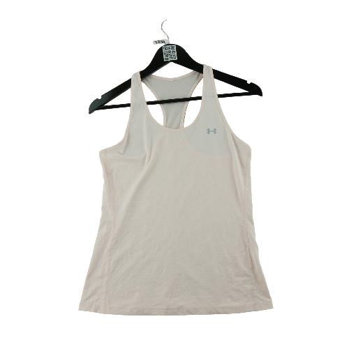 Under Armour Débardeurs HeatGear Racer Tank Coupe ajustée Dos nageur Femme Taille S Rose