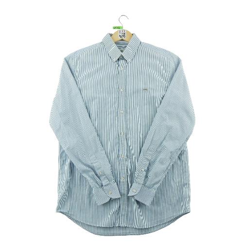 Lacoste Chemise classique Homme Taille S à rayures Bleu clair