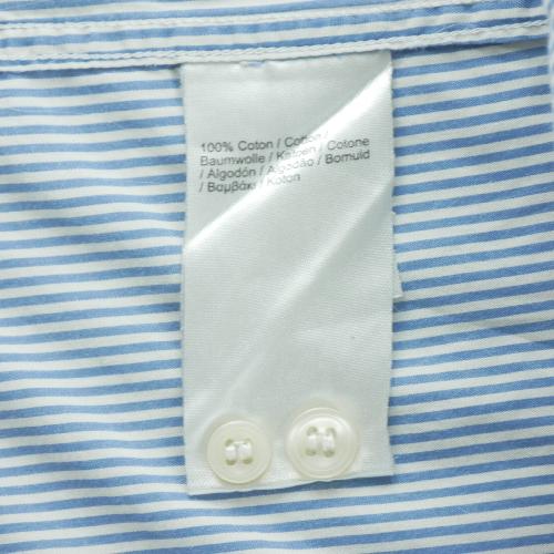 Sportswear - Lacoste Chemise classique Homme Taille S à rayures Bleu clair - photo 8