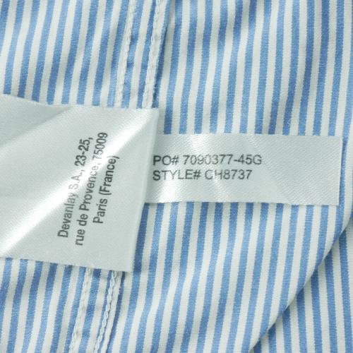 Sportswear - Lacoste Chemise classique Homme Taille S à rayures Bleu clair - photo 8