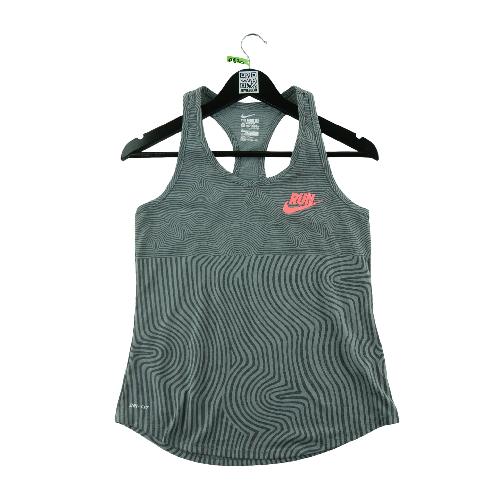 Nike Débardeurs Run Beyond Dri-FIT Coupe athlétique Dos nageur Motif optique Femme Taille M