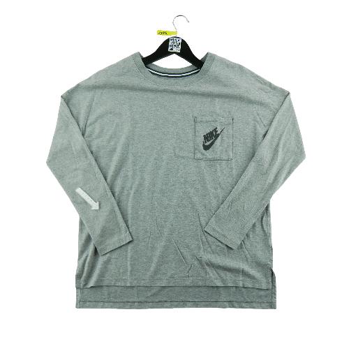 Sportswear - Nike T-shirt manches longues Signal Premium Long-Sleeve Pocket Tee Femme Taille M Gris - photo 9