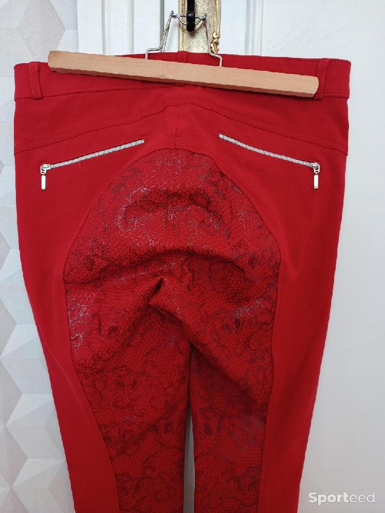 Equitation - Pantalon d'équitation rouge ELT  - photo 4