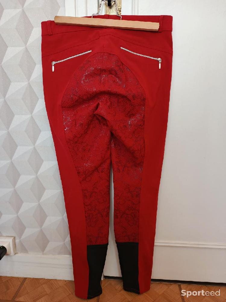 Equitation - Pantalon d'équitation rouge ELT  - photo 2