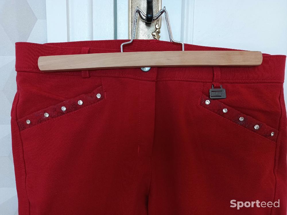 Equitation - Pantalon d'équitation rouge ELT  - photo 3