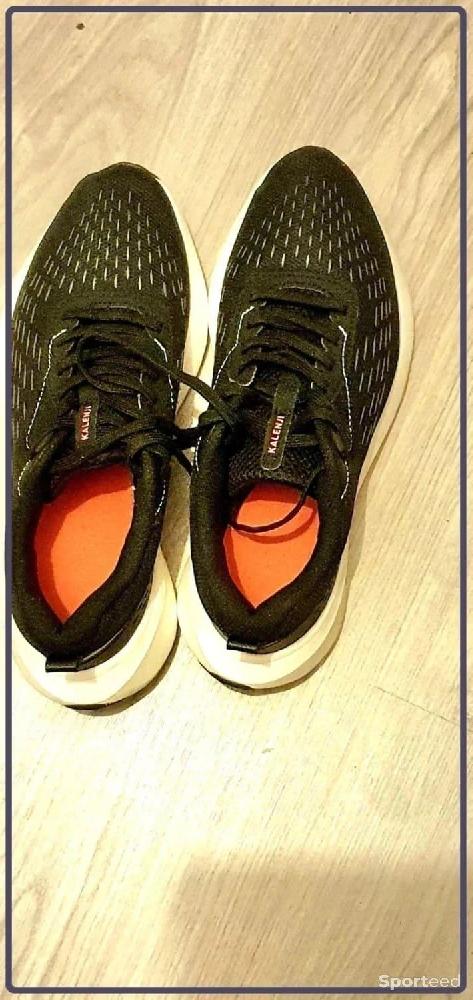 Course à pied route - Chaussures de running noir et orange femme taille 40 kalenji domyos - photo 1