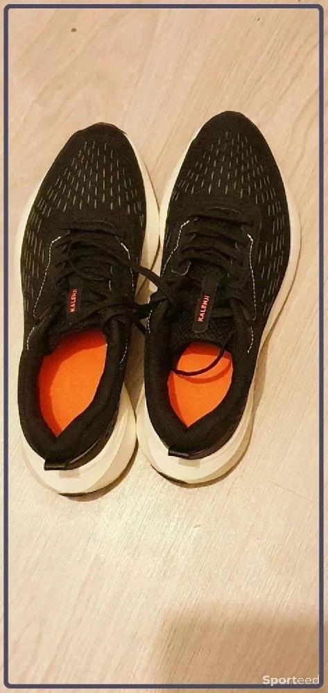 Course à pied route - Chaussures de running noir et orange femme taille 40 kalenji domyos - photo 2