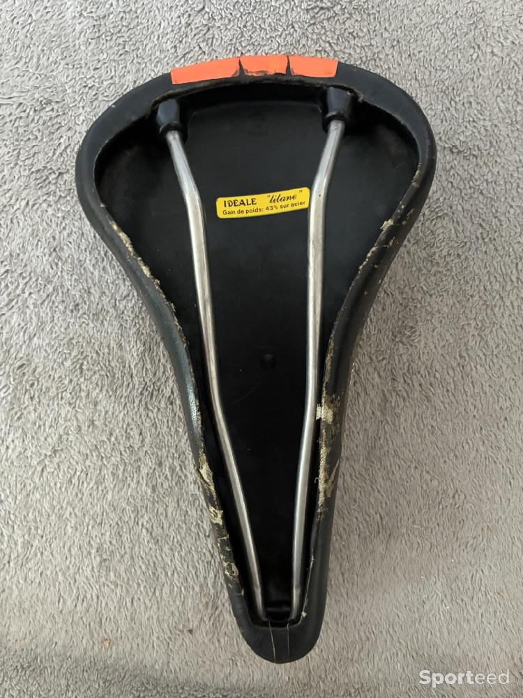 Vélo loisir / urbain - Selle vélo vintage Idéale Randonneuse Titane - Fabriqué en France – Cuir – Années 1980 - photo 4