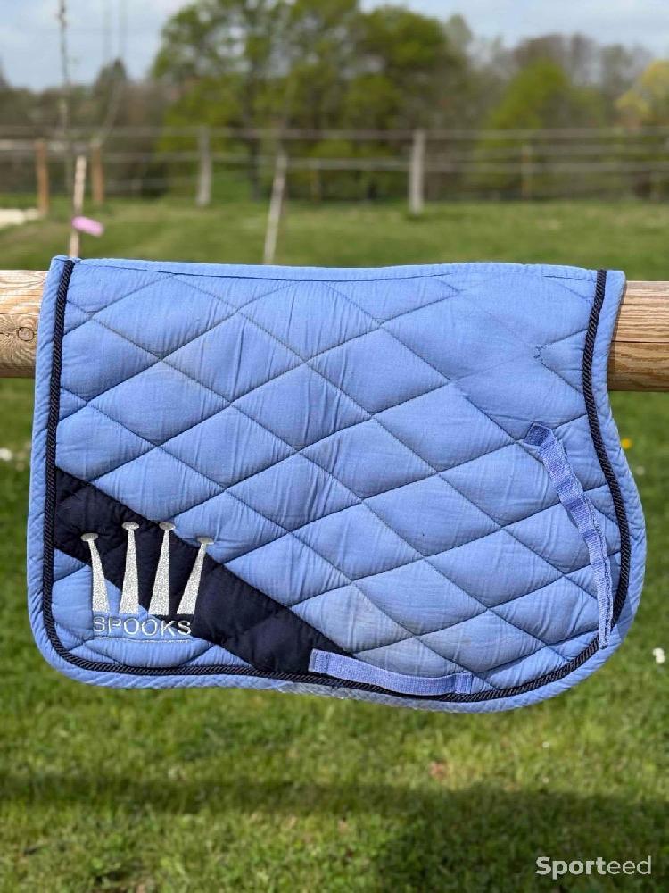 Equitation - Tapis équitation Spooks taille full bleu ciel  - photo 2