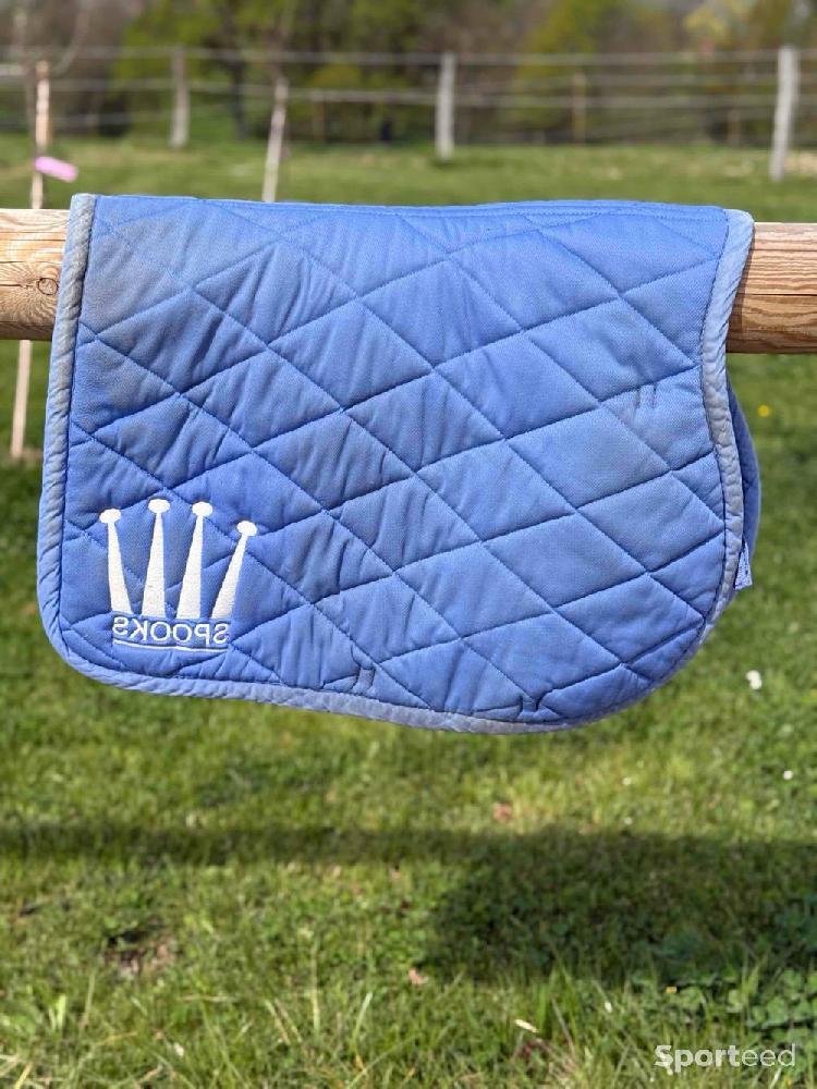 Equitation - Tapis équitation Spooks taille full bleu ciel  - photo 3