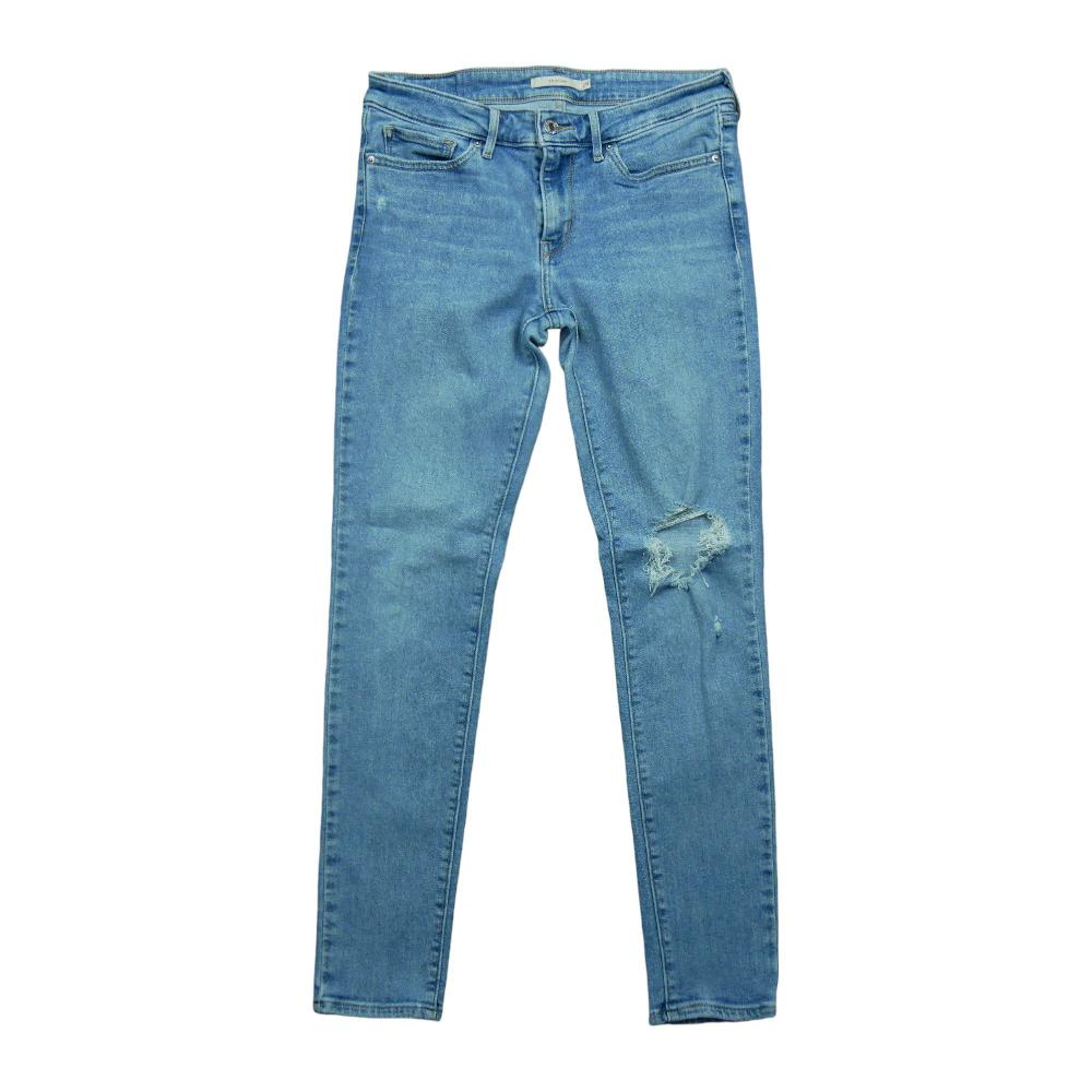 Sportswear - Levi Strauss Jean Levis 711 Taille W29/L30 Femme Bleu clair #QWE3107 - photo 1