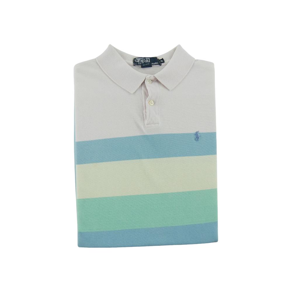 Golf - Polo Ralph Lauren Polo manches courtes Vintage Y2K Made in USA Homme Taille XL Rose #QWE1513 - photo 1