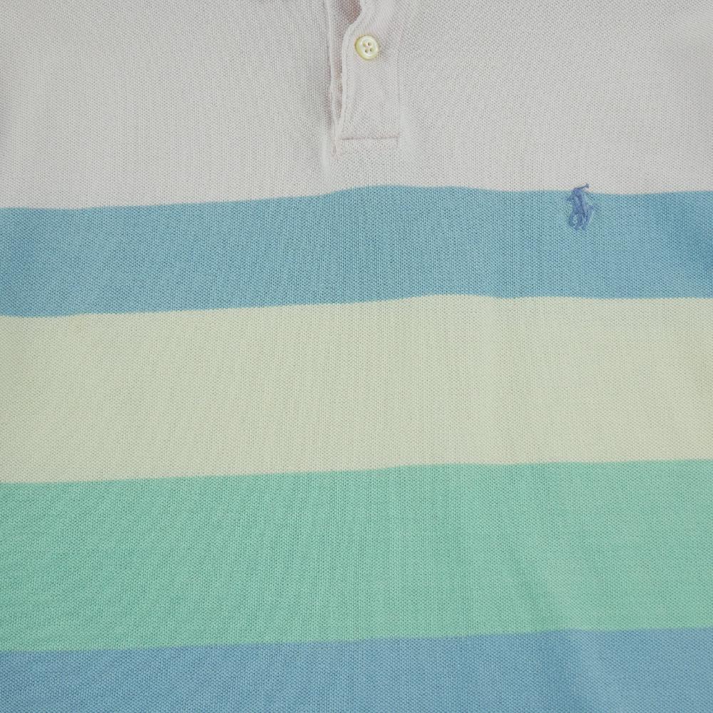 Golf - Polo Ralph Lauren Polo manches courtes Vintage Y2K Made in USA Homme Taille XL Rose #QWE1513 - photo 4