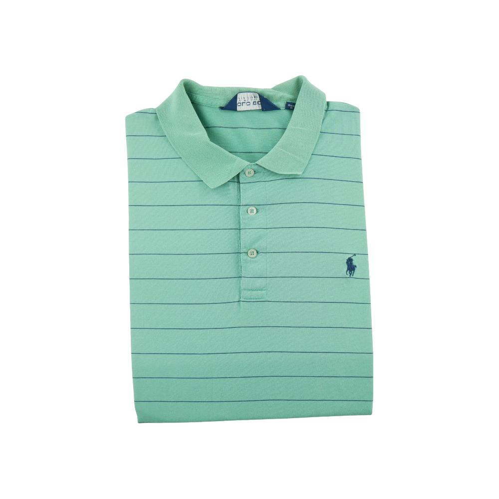 Golf - Polo Ralph Lauren Polo manches courtes Mesh Pony Golf Homme Taille XL Turquoise #QWE1159 - photo 1