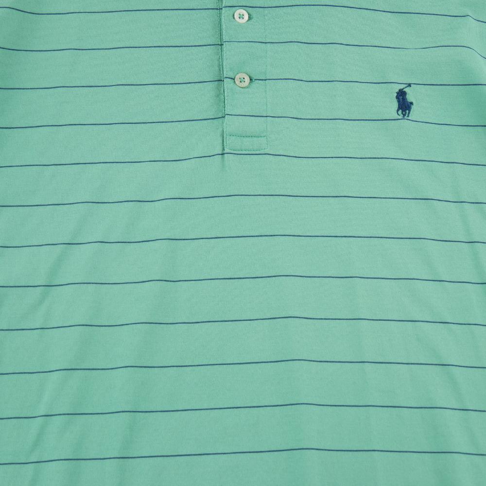 Golf - Polo Ralph Lauren Polo manches courtes Mesh Pony Golf Homme Taille XL Turquoise #QWE1159 - photo 4
