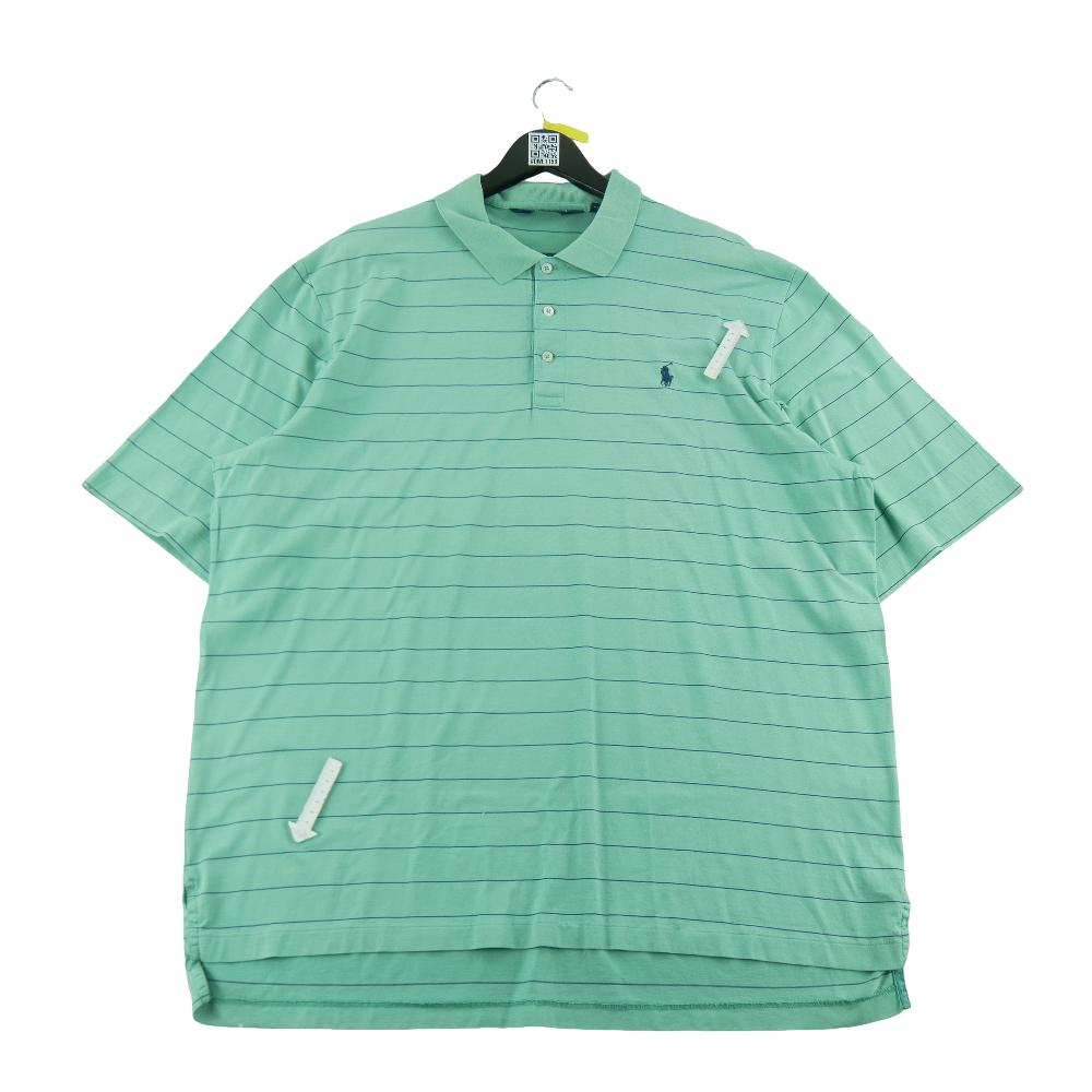 Golf - Polo Ralph Lauren Polo manches courtes Mesh Pony Golf Homme Taille XL Turquoise #QWE1159 - photo 6