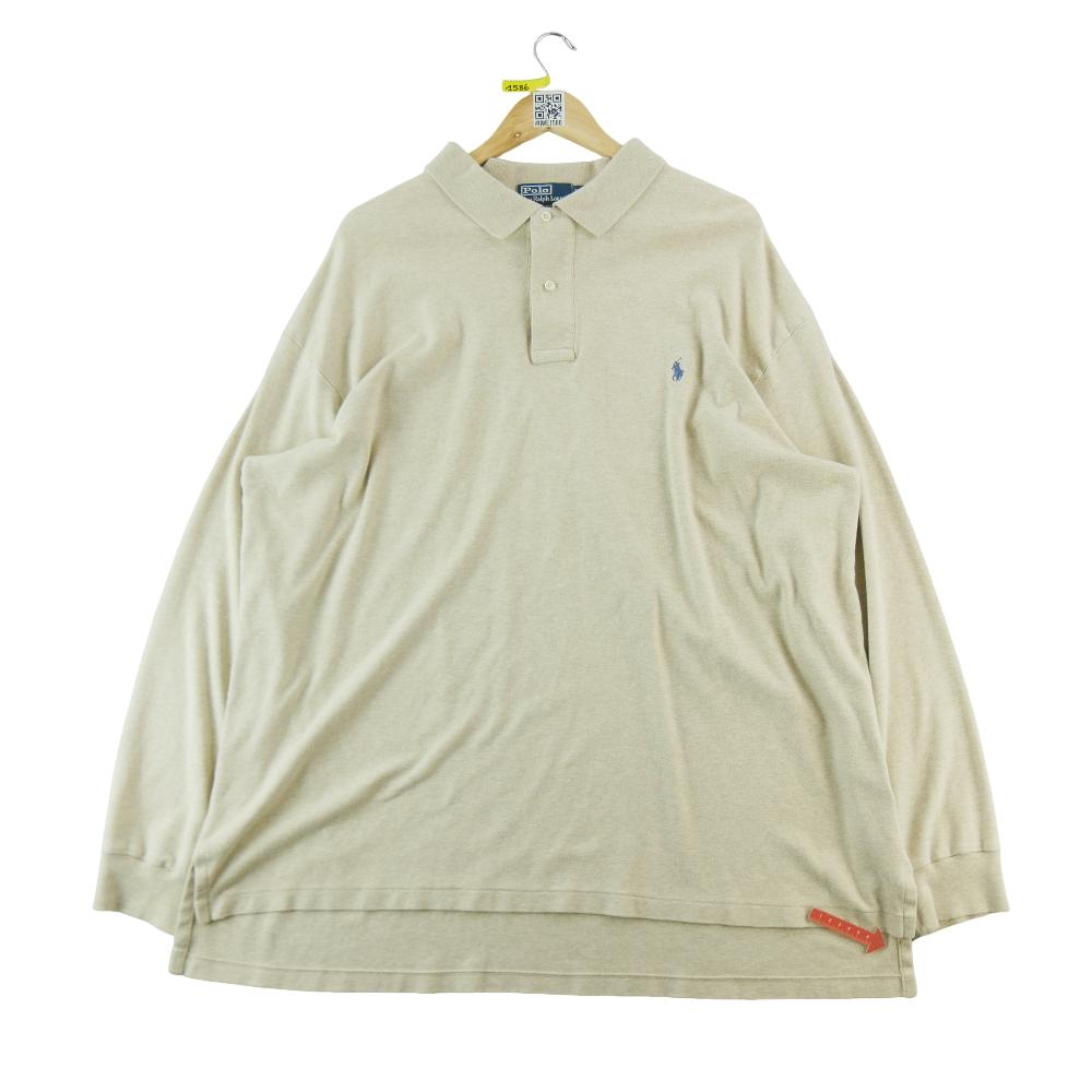 Golf - Polo Ralph Lauren Polo manches longues Homme Taille 2XL Beige #QWE1586 - photo 5