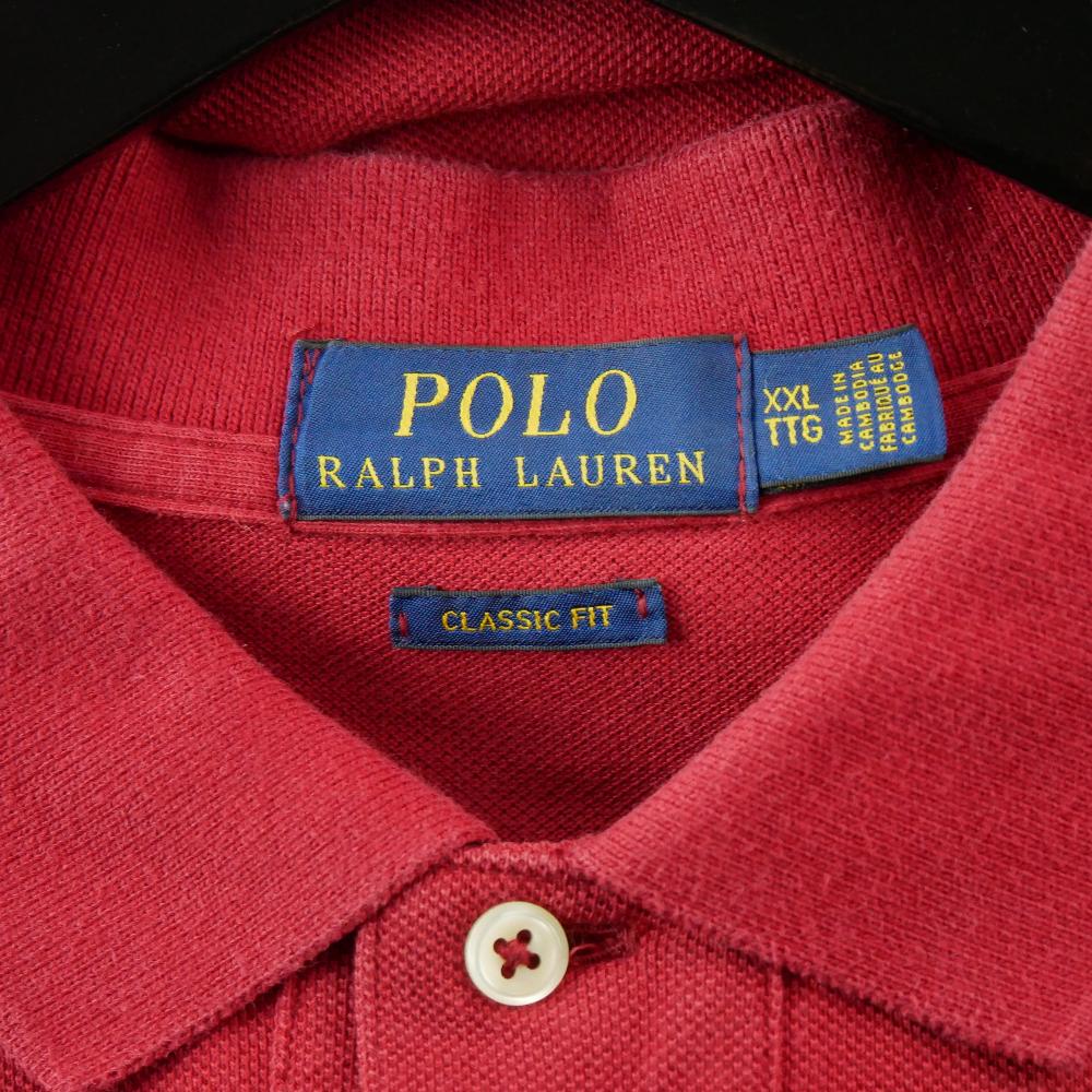 Golf - Polo Ralph Lauren Polo manches courtes Classic Fit Homme Taille 2XL Rouge #QWE1098 - photo 8